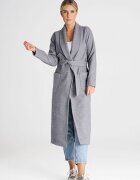 Figl Palton dama poliester/viscoza - gri -