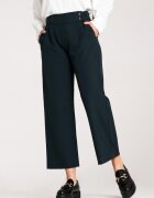 Figl Pantaloni dama albastru inchis - eleganti - talie inalta - poliester/elastan -