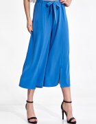 Figl Pantaloni dama - eleganti - albastru - poliester