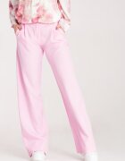 Figl Pantaloni dama - eleganti - talie inalta - roz - poliester/elastan -