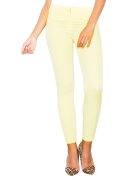 Figl Pantaloni dama - M293 - galbeni - poliester si viscoza