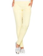 Figl Pantaloni dama - M305 - galben - bumbac/poliester -