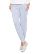 Figl Pantaloni dama M305 - gri - bumbac/poliester - cu fermoare pe glezne