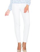 Figl Pantaloni dama - M377 - alb - poliester si elastan