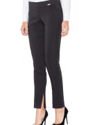 Figl Pantaloni dama M474 - negru - elastici - cu talie inalta - din poliester/elastan/viscoza -