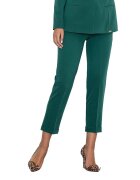 Figl Pantaloni dama M552 - verzi - talie inalta - poliester/viscoza