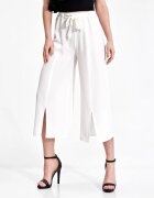 Figl Pantaloni dama M860 - alb - poliester - croiala lejera - confortabili -