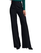 Figl Pantaloni dama negru - talie inalta - poliester -
