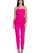 Figl Pantaloni dama - Poliester/Viscoza - Roz -