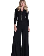 Figl Pantaloni dama - Viscoza/Poliester - Negru -