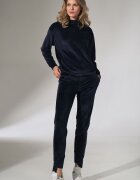 Figl Pantaloni de trening bleumarin - conici - elastan/poliester - cu buzunare