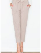 Figl Pantaloni skinny dama - bej - poliester -