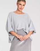 Figl Pulover dama gri - larg - din material moale - pulover supradimensionat -