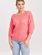 Figl Pulover dama M993 - coral - 3/4 maneci - amestec acril - lana - poliester - nailon -