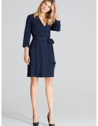 Figl Rochie bleumarin - poliester M680