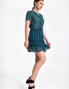 Figl Rochie boho mini - verde - poliester