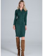 Figl Rochie camasa midi eleganta - viscoza