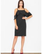 Figl Rochie cocktail neagra - poliester