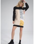 Figl Rochie cu gluga - poliester - multicolor -