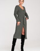 Figl Rochie cu nasturi - verde olive - viscoza -