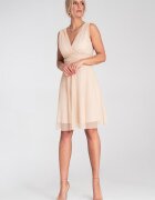 Figl Rochie de cocktail eleganta - din plasa - bej -