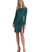 Figl Rochie de cocktail verde - fabrica de calitate - viscoza - poliester