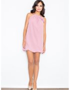 Figl Rochie de dama vara - roz - poliester - design elegant