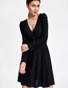 Figl Rochie de seara M861 - neagra - maneci lungi - poliester - eleganta