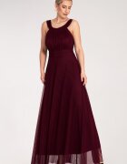 Figl Rochie de seara maxi - rosu - poliester-elastan -