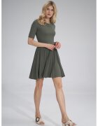 Figl Rochie de vara - M751 - maneci scurte - verde - viscoza