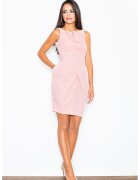 Figl Rochie eleganta - fara maneci - roz - poliester - Roz