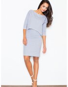 Figl Rochie eleganta - gri - bumbac