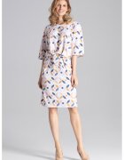 Figl Rochie eleganta - model geometric - poliester - multicolor -