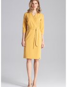 Figl Rochie eleganta - poliester - galben