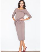 Figl Rochie lejera - maro - viscoza