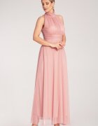 Figl Rochie lunga de seara - roz - material usor - poliester -