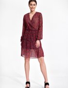 Figl Rochie M859 - cu maneci lungi - poliester - multicolor