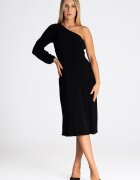Figl Rochie maneca lunga - poliester - negru