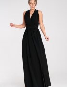 Figl Rochie maxi - poliester - neagra -