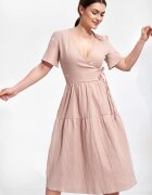 Figl Rochie midi - bumbac - bej