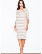 Figl Rochie midi casual bej - Bej