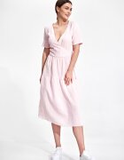 Figl Rochie midi din bumbac de la - Roz