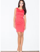 Figl Rochie midi eleganta - mulata - coral - poliester