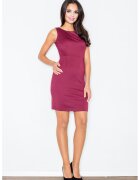 Figl Rochie midi eleganta - mulata - visiniu - poliester
