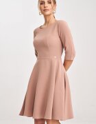 Figl Rochie midi evazata roz - poliester