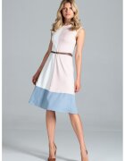 Figl Rochie midi M815 - fara maneci - cu fermoar lateral - din viscoza - poliester si elastan