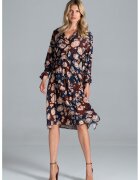 Figl Rochie midi model cu imprimeu - bumbac/poliester