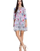 Figl Rochie mini dama Anghan M598 roz - Alb