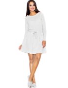 Figl Rochie mini dama Bedird M334 gri deschis - Gri