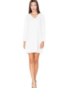 Figl Rochie mini dama Bradwen M471 ecru - Alb